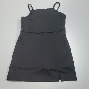 Art Class Black Stretch Tennis Mini Dress